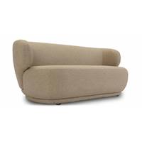 Havane canapé 2 places en tissu taupe