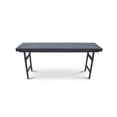 Nolen console bois de suar brulé noir