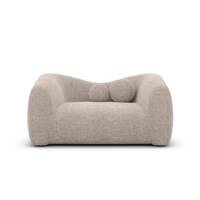 Rico fauteuil 1 place en tissu texturé beige