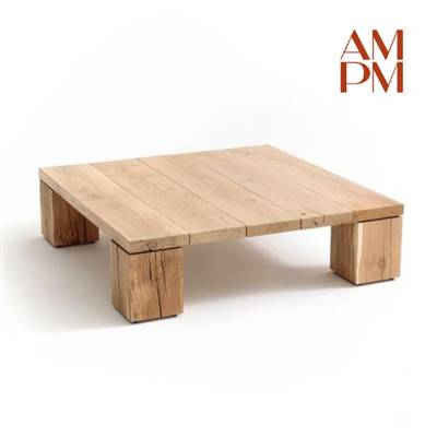 Nilmer table basse carrée chêne