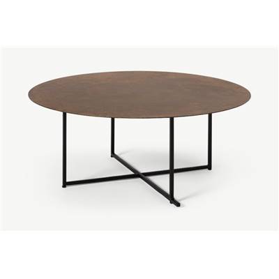 Morland table basse ronde bronze oxydé