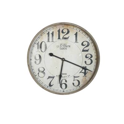 Monarch pendule "OLD TOWN" blanc vieillit