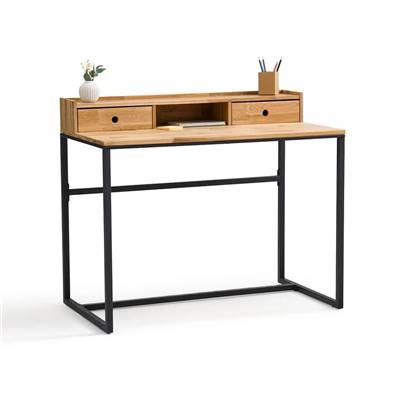 Alice bureau et petite réhausse chêne