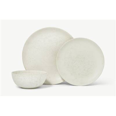 Xeina service 12 pièces blanc cassé