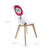 Feelings chaise scandinave d'artiste blanche et main