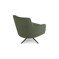 Serafin fauteuil rotatif bouclette vert kaki