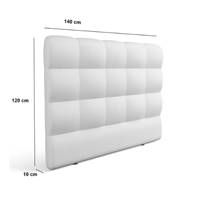 Nastave tête de lit 140cm en PU blanc