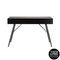 Highland console en sapin massif et métal noir 2 tiroirs