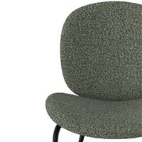Slano chaise en tissu bouclé vert