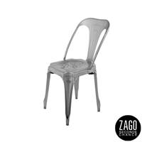 Indus chaise métal grise