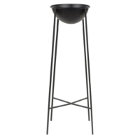 Joya cache-pot en fer époxy noir H85