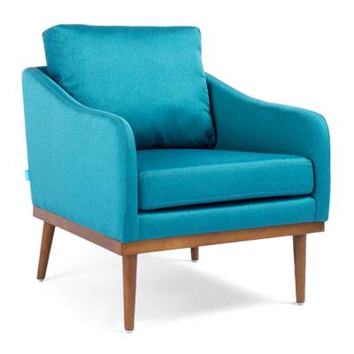 Oscar fauteuil Vert canard Frêne foncé