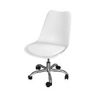 Verno chaise de bureau scandinave blanche ajustable