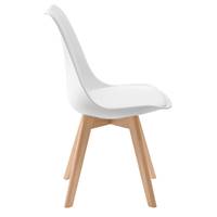 Verno chaise scandinave blanche
