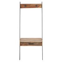 Nautical étagère vestiaire murale bois de bateau recyclé H173cm