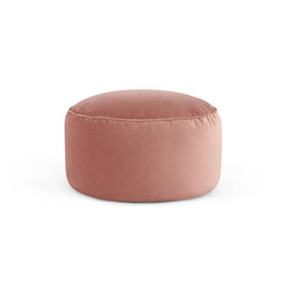 Lux coussin de sol en velours rose blush