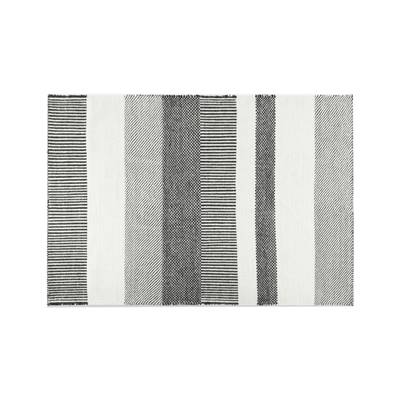Malay tapis noir et blanc 160x230