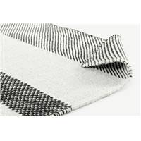 Malay tapis noir et blanc 160x230