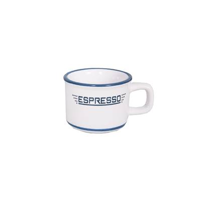 Tasse "Expresso" blanc/bleu