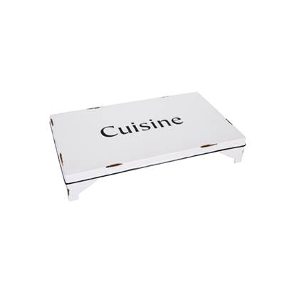 Dessous de plat blanc "Cuisine" 30x18x5