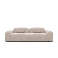 Buccana canap 3 places en tissu textur beige