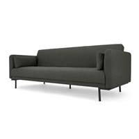 Harlow clic-clac 3 places, tissu gris hudson