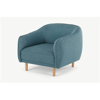 Haring fauteuil bleu azur