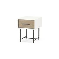 Ocanda table de chevet blanc et pin