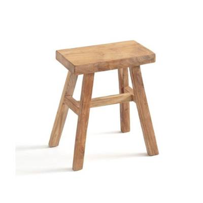 Safara tabouret en teck massif