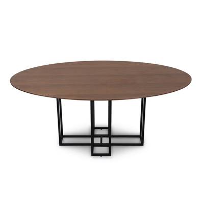 Hawai table à manger bois de noyer et noir