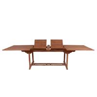 Java table à manger rectangulaire extensible en teck 200/300 cm
