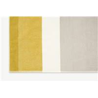Aiko lot de 4 serviettes de bain jaune moutarde