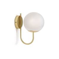 Manisa applique laiton et verre opaline