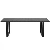 Suri table en teck recyclé noir 10 personnes