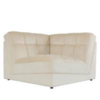 Martina module d'angle pour canapé en tissu côtelé beige pampa