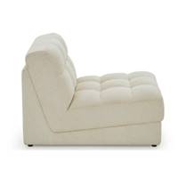 Martina module fauteuil pour canapé en tissu côtelé beige