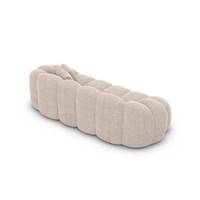 Dolban canapé 2 places en tissu texturé beige