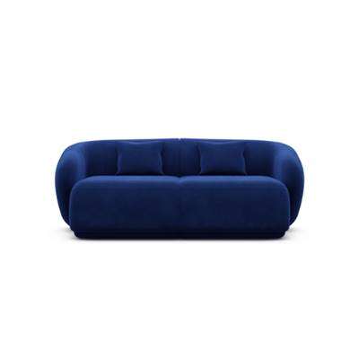 Taigano canapé 2 places en velours bleu foncé