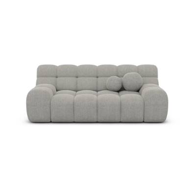 Boon canapé 2 places en tissu texturé gris clair