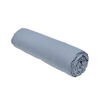 Essential drap housse 180x200 30cm coton uni bleu denim