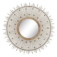 Ange grand miroir bambou naturel
