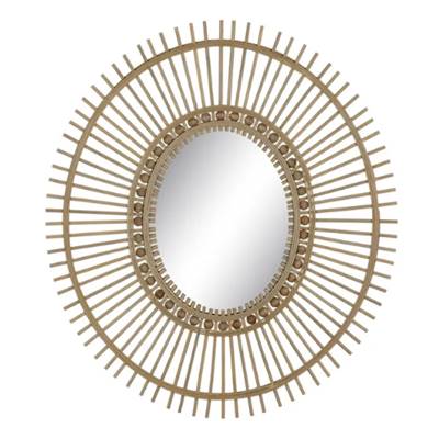 Charlie miroir en bambou naturel