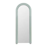 Pesaro grand miroir arrondi laqué vert d'eau H160cm