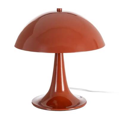Panthe lampe de table champignon en métal terracotta H27.5cm