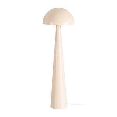 Lampadaire champignon beige en métal H128cm