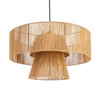 Mallow suspension en corde de papier ronde 2 niveaux Ø50cm