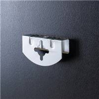 Gubi grand miroir mural organique aluminium doré H180cm