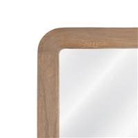 Ilena grand miroir bords arrondis en bois de paulonia H160cm