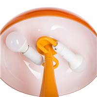 Nessa lampe de table donuts champignon orange H25cm