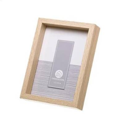 Cristal cadre photo bois naturel 13x18